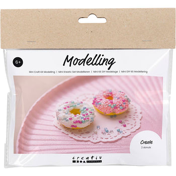 Donut Mini Craft Kit Silk and Foam Clay