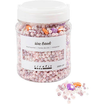 Soft Rose Light Lilac Mother-Of-Pearl Craft Beads - 425g 700ml 1.3-2.5mm