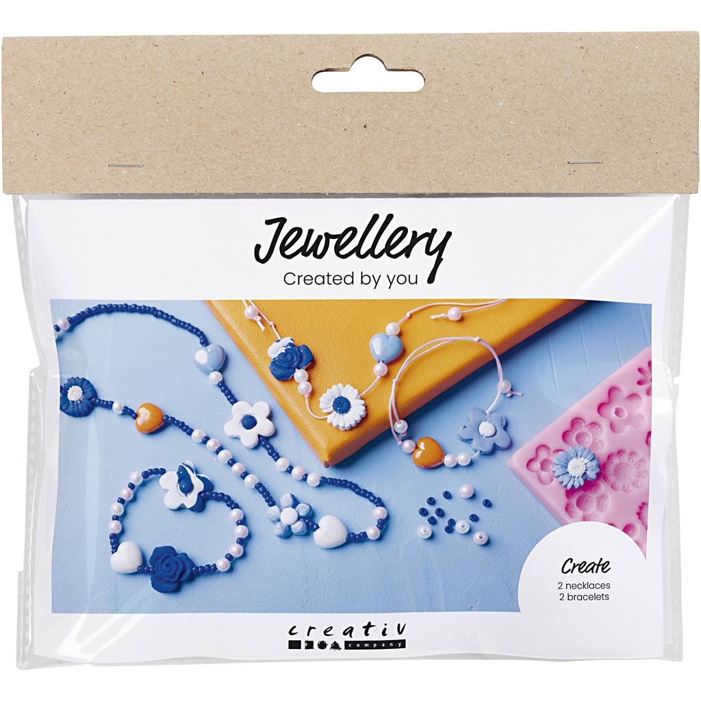 Flower Jewellery Assorted Colours Clay Craft Kit