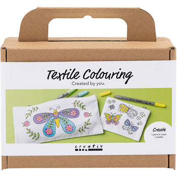 Mini Butterflies Textile Colouring Craft Kit