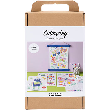 Colouring Butterfly & Robot Happy Colours Craft Kit