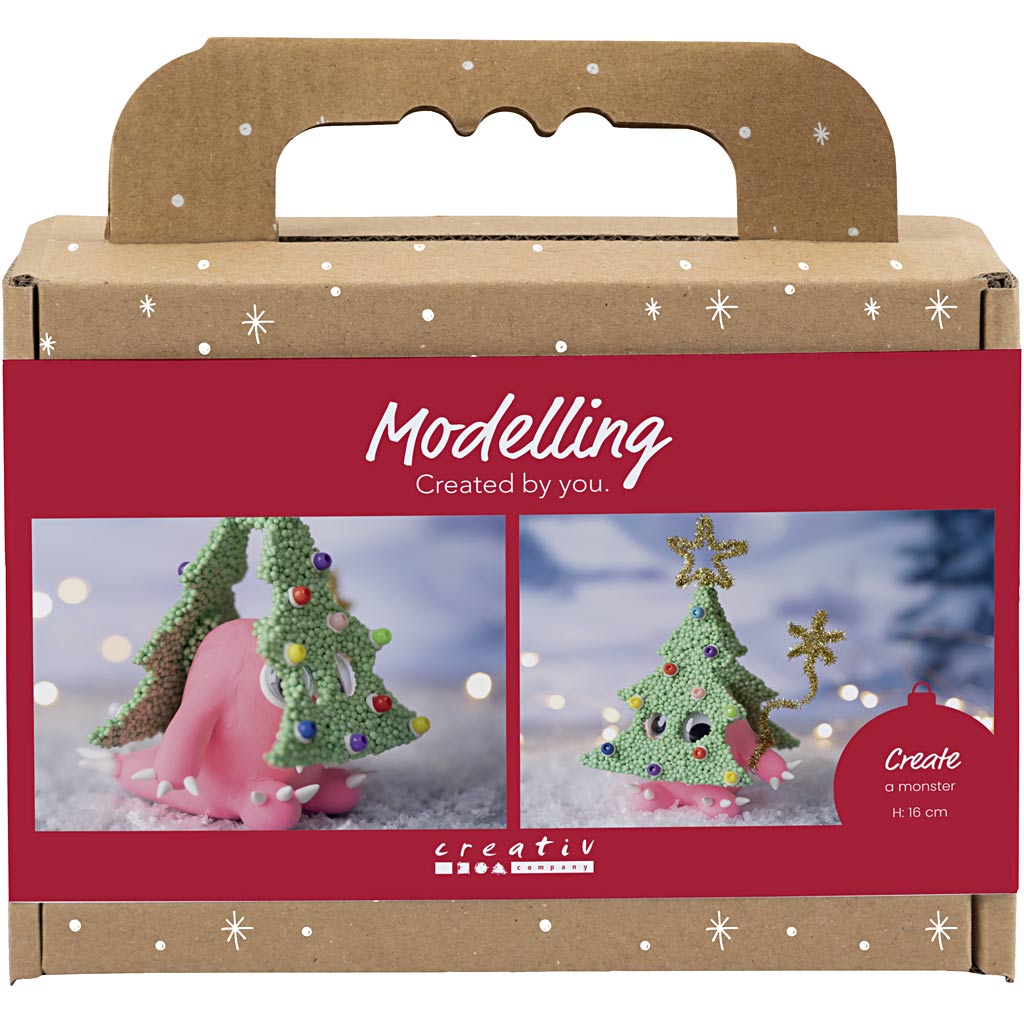 Christmas Tree Monster Assorted Colours Modelling Craft Kit