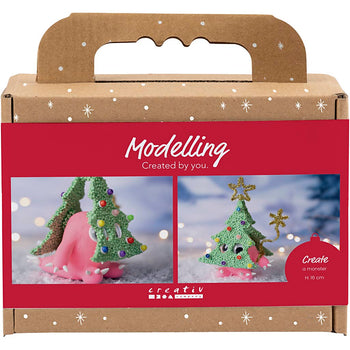 Christmas Tree Monster Assorted Colours Modelling Craft Kit
