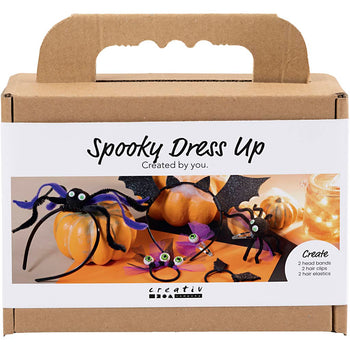 Spooky Dress-Up Mini Craft Kit With Headbands, Hair Clips & Hair Bands