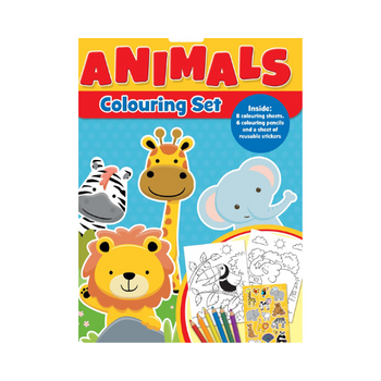 Animals Colouring & Sticker Set
