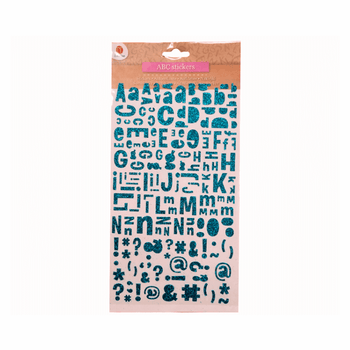 ABC Glitter Stickers Sheet