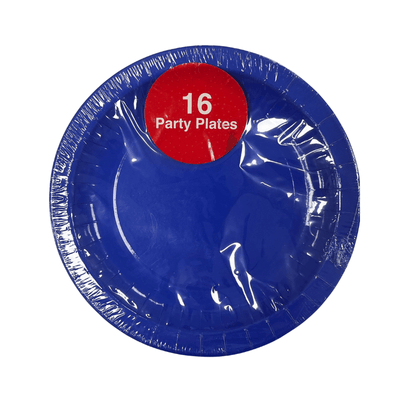 Wholesale Amazing Celebration Party Plates - Blue - (Case of 24)