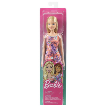 Mattel Barbie with Blonde Hair & Tropical Flower Dress Doll