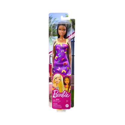 Barbie Doll With Purple Butterfly Dress