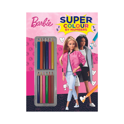 Wholesale Barbie Super Colour By Numbers - (Case of 12)