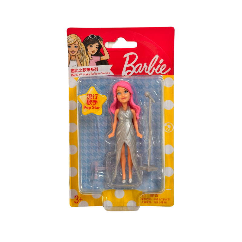 Barbie Mini Make Believe Doll Ballerina Pink Hair PoundFun™
