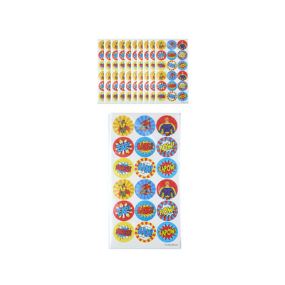 Wholesale Superhero Stickers - 18 Stickers - (Case of 24)