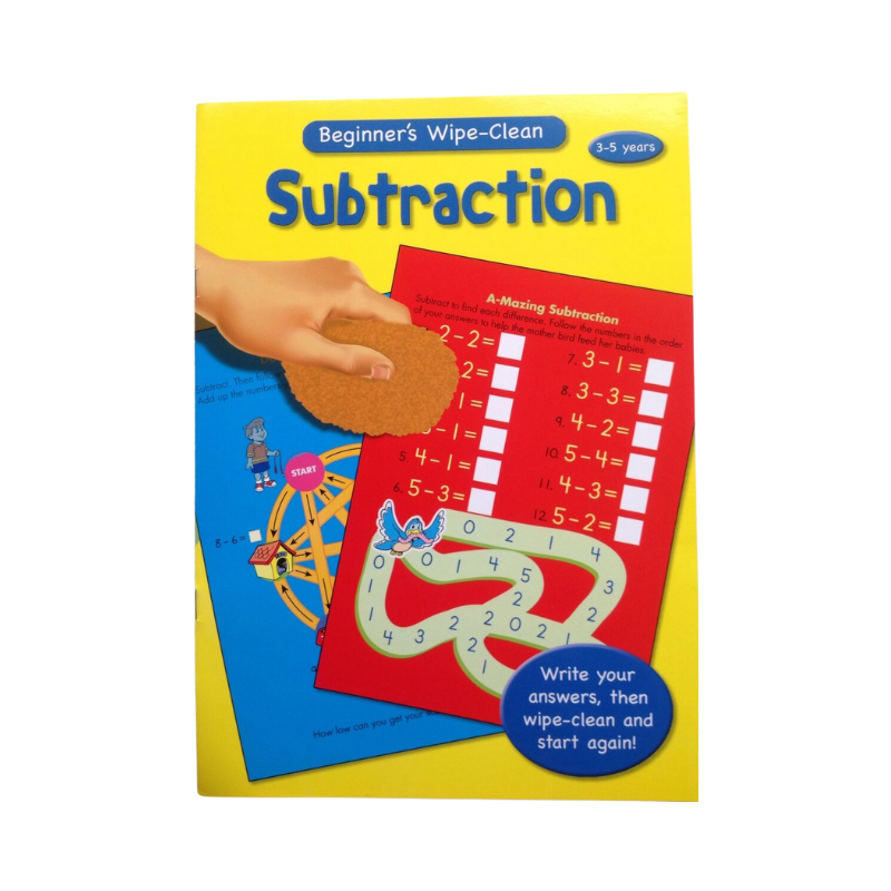 Beginners Wipe Clean Subtraction Book