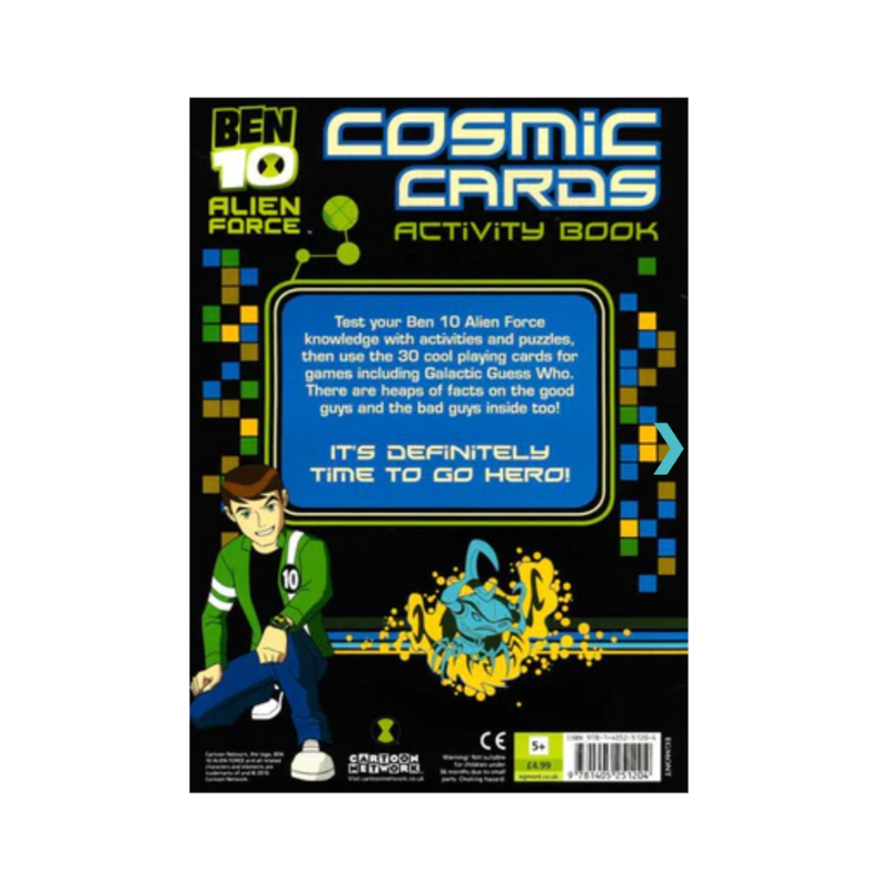 Ben 10 Alien Force Cosmic Cards Activity Book – PoundFun™