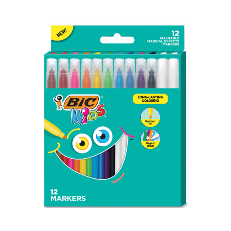 Bic Kids Washable Magic Markers 12 pack