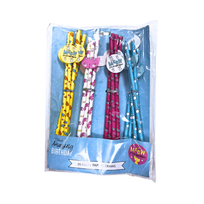 Birthday Party Paper straws