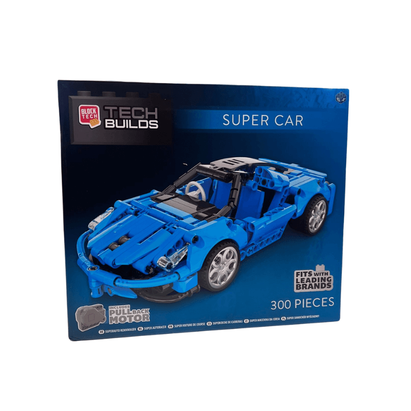 Block Tech - Tech Builds Build Your Own Blue Super Car – PoundFun
