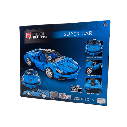 Block Tech Racers Block Tech - Tech Builds Build Your Own Blue Super Car – PoundFun™