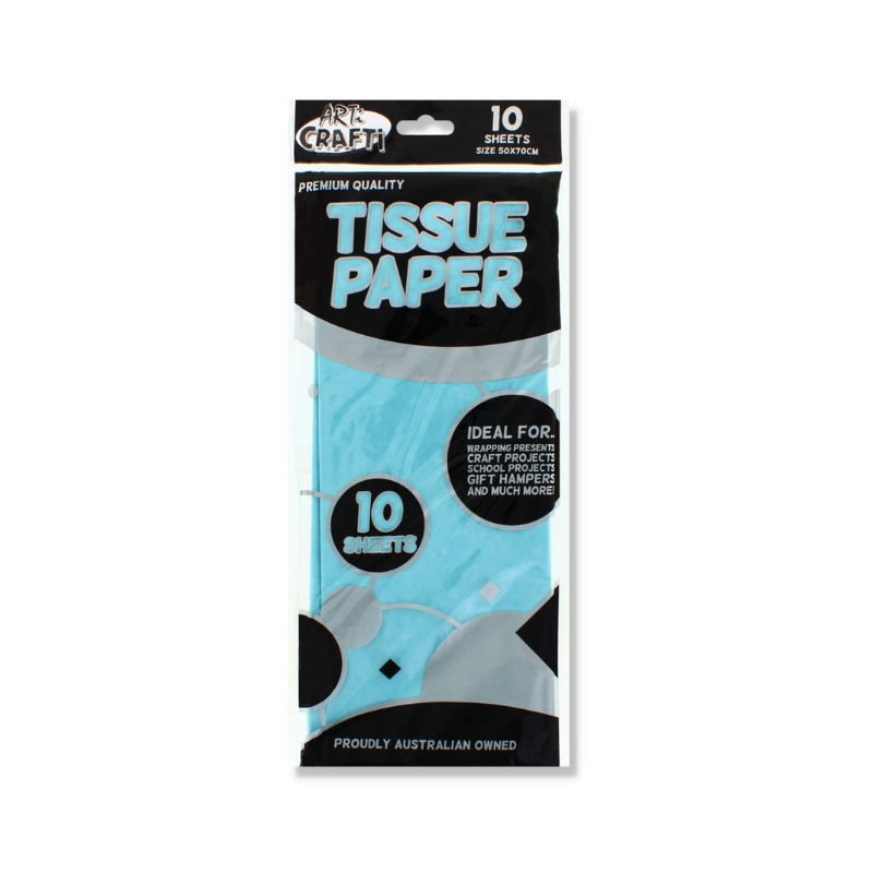 Wholesale Blue Wrapping Tissue Paper 10 Sheets - (Case of 16)