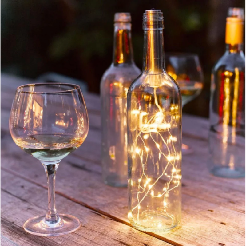 Warm White LED Bottle Lights