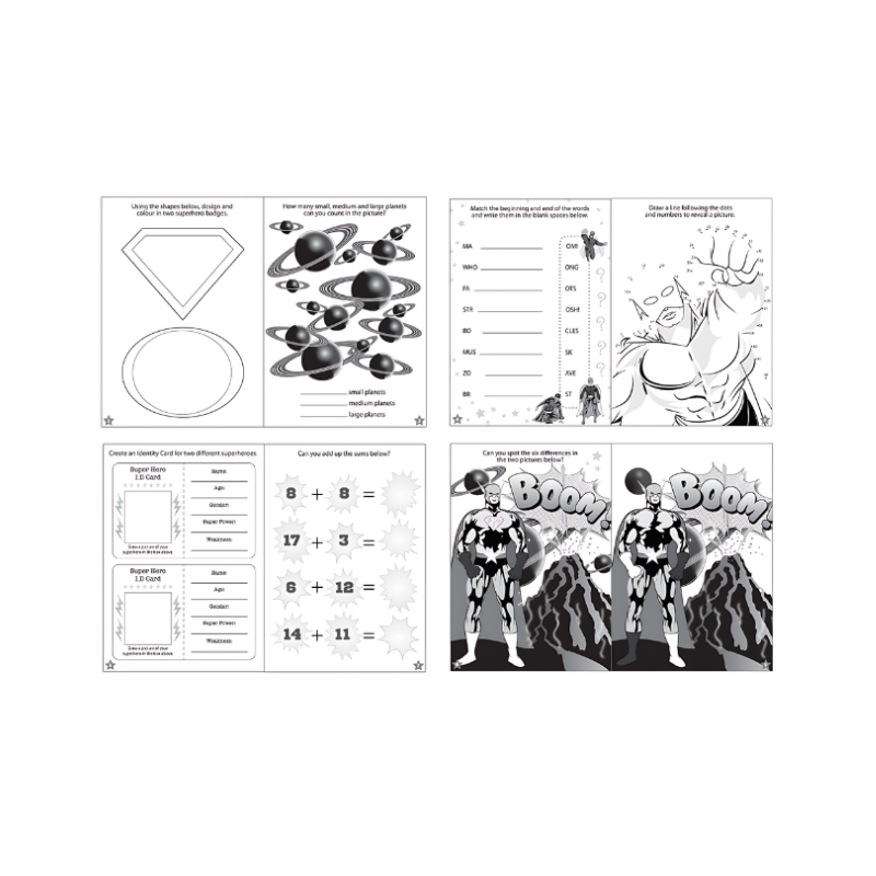Wholesale Superhero Puzzle Book - (Case of 36)