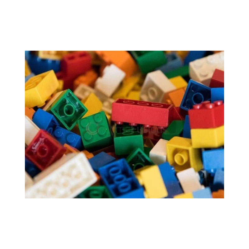 Wholesale Building Blocks Assorted Size & Colours 1000 Piece Set - (Case of 6)