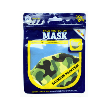 Wholesale Camouflage Junior Face Mask - (Case of 36)