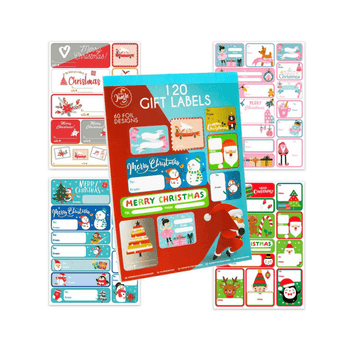 Wholesale Christmas Gift Labels - 120 pieces - (Case of 12)