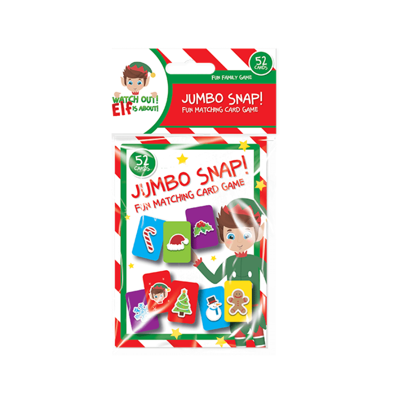 Wholesale Christmas Jumbo Snap Matching Card Game - (Case of 24)
