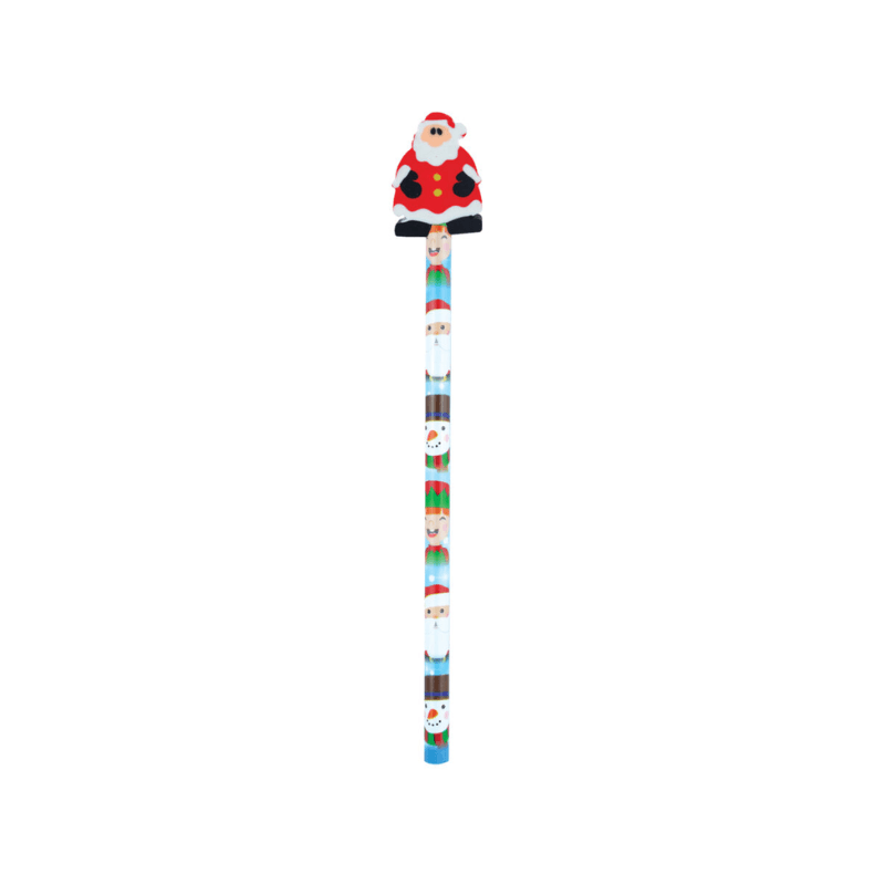 Wholesale Christmas Pencil With Eraser Topper - (Case of 36)