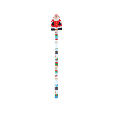 Wholesale Christmas Pencil With Eraser Topper - (Case of 36)