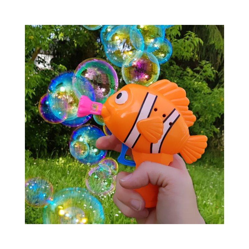 Bubble Magic Clown Fish Bubble Gun