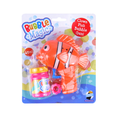 Wholesale Bubble Magic Clown Fish Bubble Gun - (Case of 12)