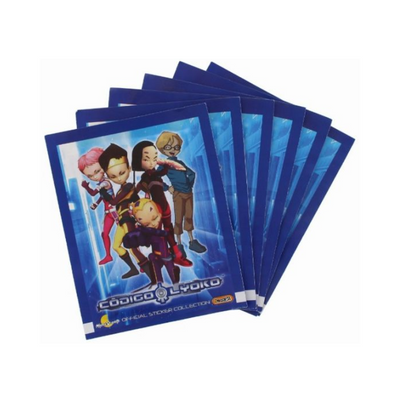 Wholesale Codigo Lyoko Stickers Blue - (Case of 24)