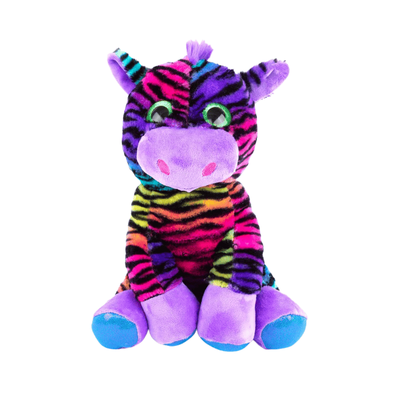 Colourful Zebra plushy
