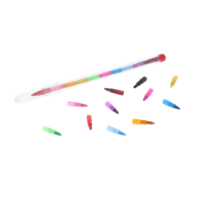 Wholesale Crayon Stacker Pen - (Case of 24)