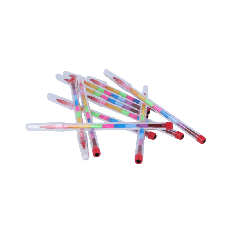 Wholesale Crayon Stacker Pen - (Case of 24)