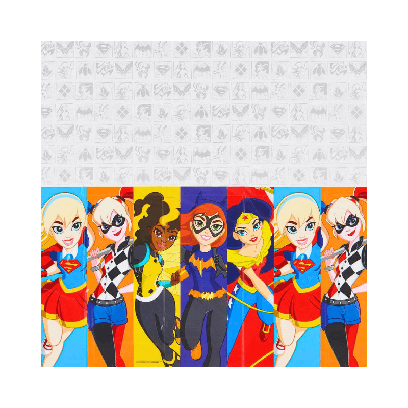Wholesale Large DC Super Hero Girls Party Tablecloth - (Case of 12)