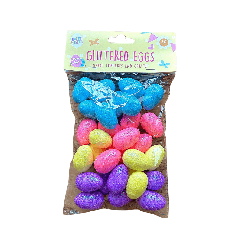 Wholesale Decorative Easter Glittered Eggs - (Case of 24)