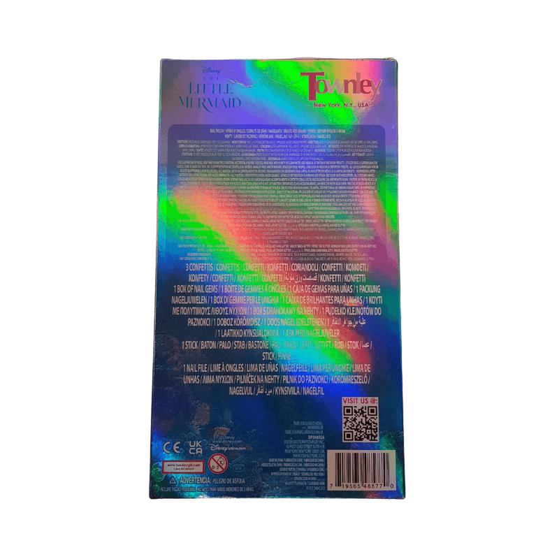 Wholesale Disney The Little Mermaid Nail Polish And Gem Set - (Case of 10)