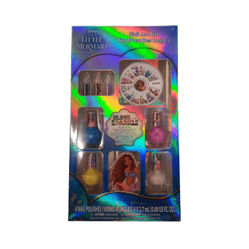 Wholesale Disney The Little Mermaid Nail Polish And Gem Set - (Case of 10)