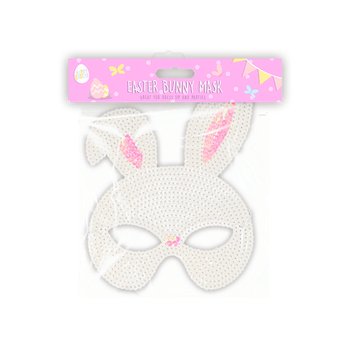 Wholesale Easter Bunny Sequin Mask - (Case of 24)