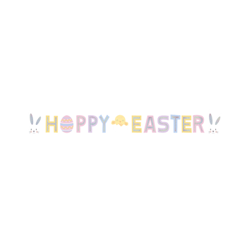 Wholesale Easter Holographic Bunting 2m - (Case of 24)