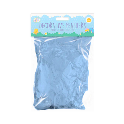 Wholesale Easter Blue Decorative Feathers - (Case of 12)