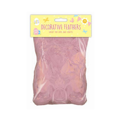 Wholesale Easter Pink Decorative Feathers - (Case of 12)