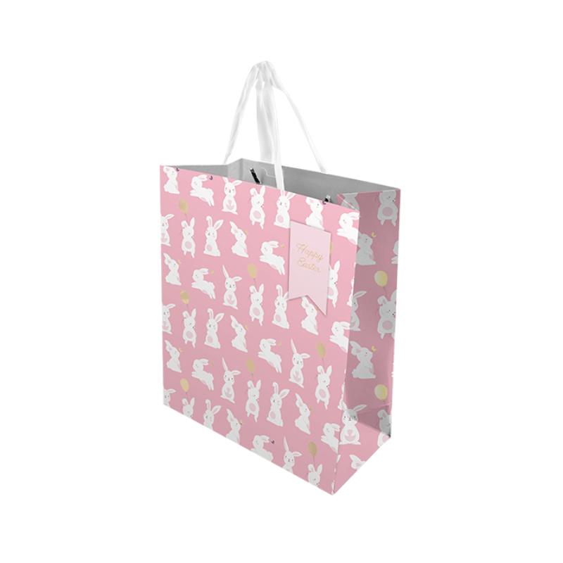 Wholesale Easter Pink Gift Bag - (Case of 12)