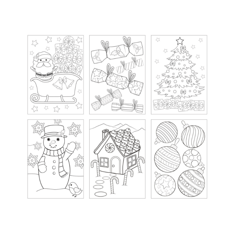 Wholesale Eco-Friendly Christmas Colouring Set - (Case of 12)