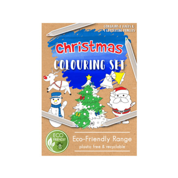 Wholesale Eco-Friendly Christmas Colouring Set - (Case of 12)