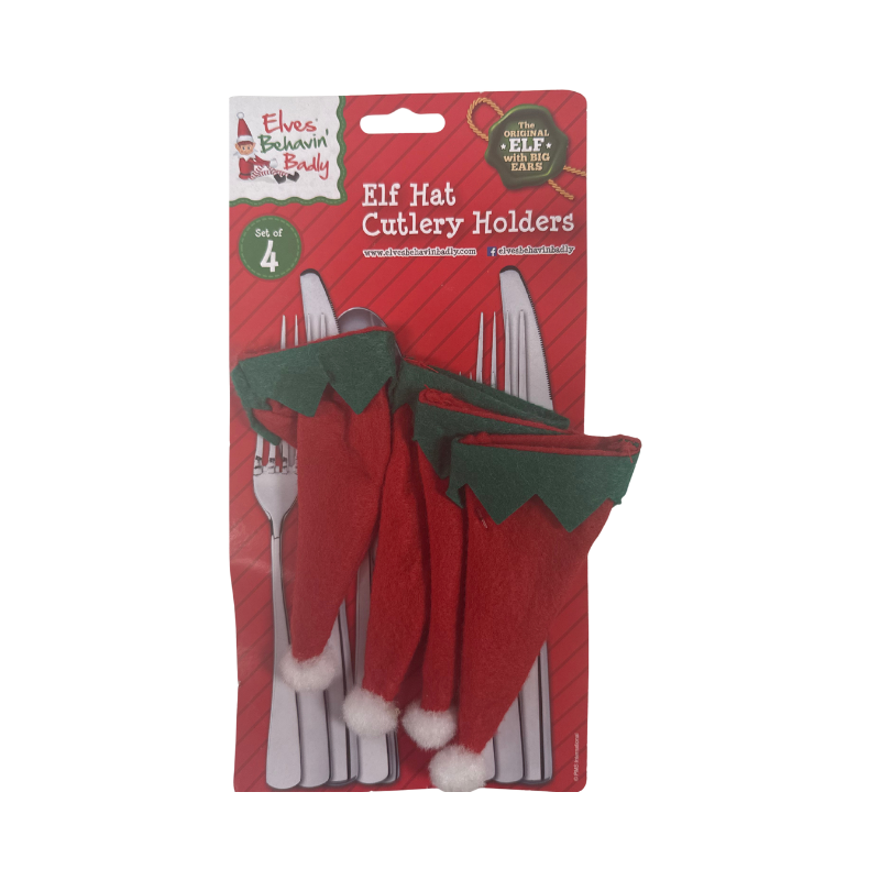 Elf Hat Cutlery Holders