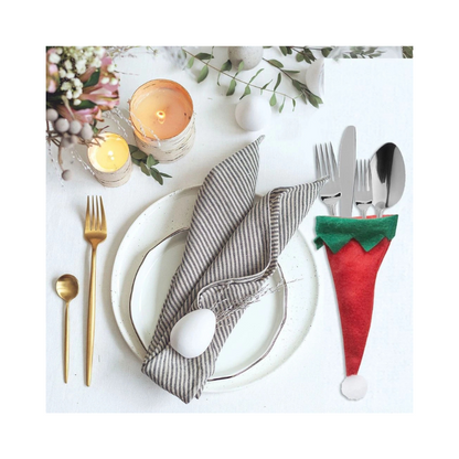 Elf Hat Cutlery Holders